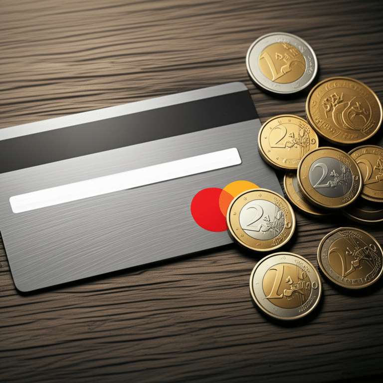 Cartão de fidelidade e moedas