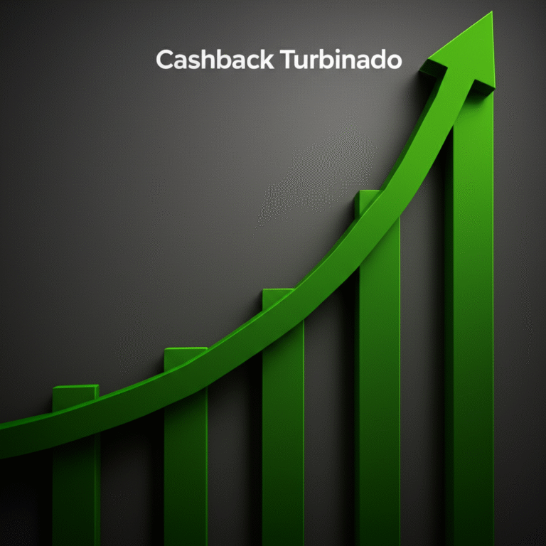 Gráfico mostrando o crescimento do cashback ao longo do tempo