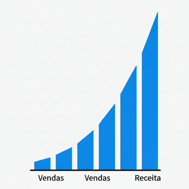 Gráfico mostrando o aumento de vendas com ofertas reversas